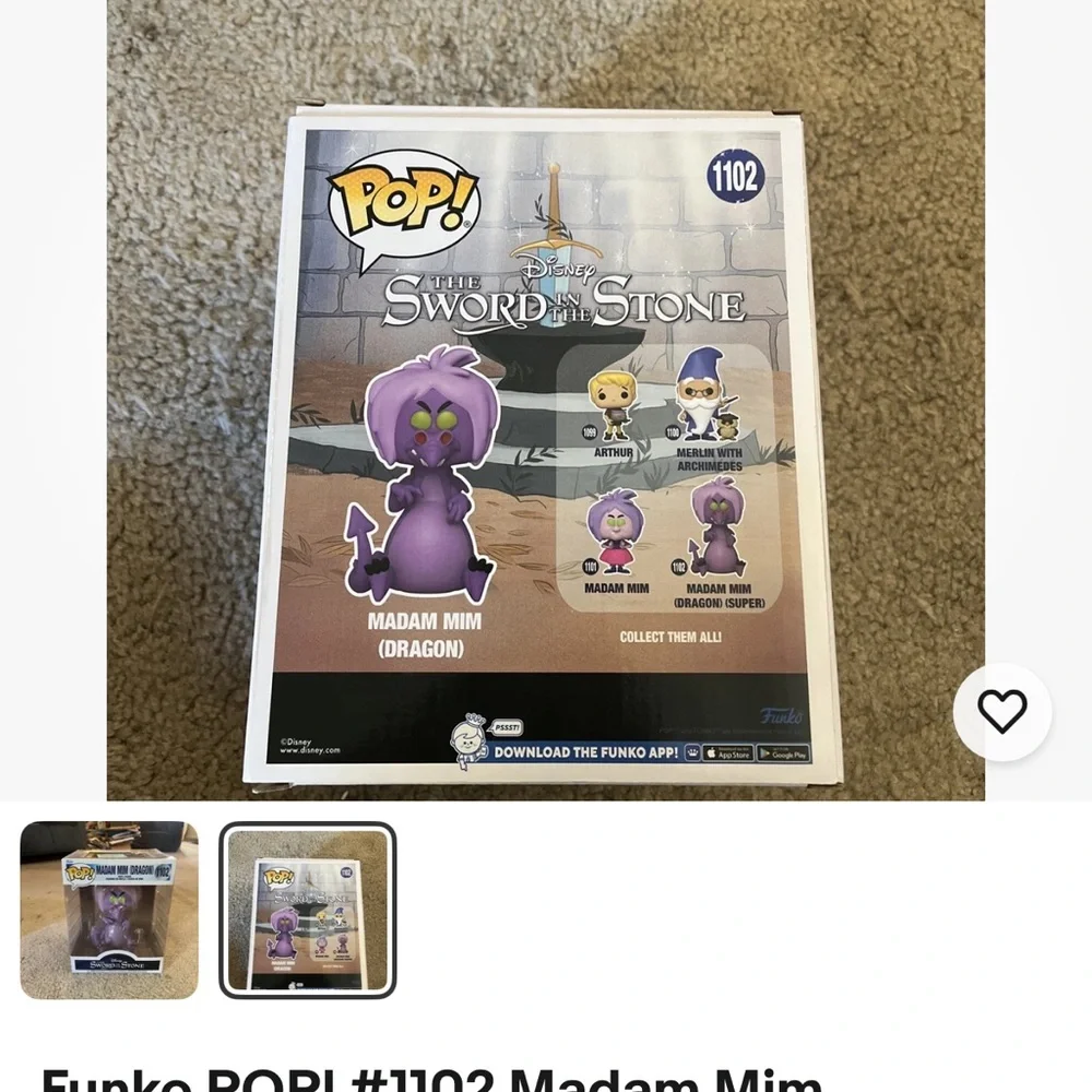 Funko Pop! Madam Mim Dragon Purple Figure - Picture 2 of 2